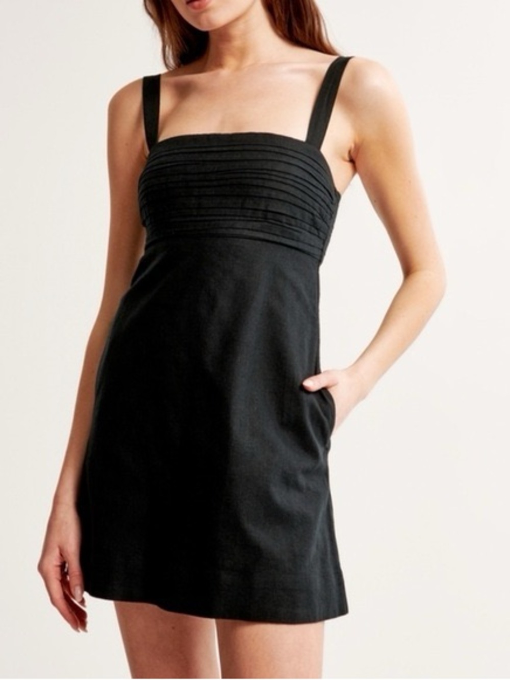 Abercrombie & Fitch Emerson Black Strapped Mini Dress